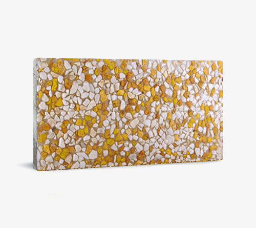 موزاییک واش بتن (سفید-لیمویی) 30x60cm