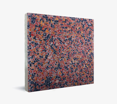 موزاییک واش بتن (قرمز-مشکی) 50x50cm